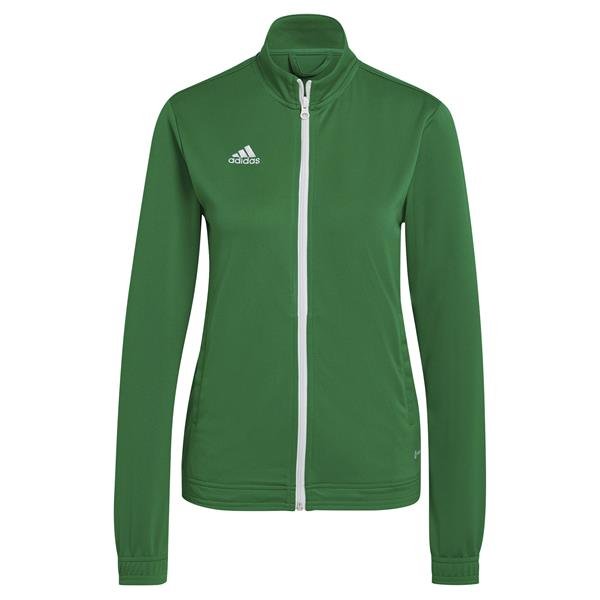 adidas Entrada 22 Navy Blue/White Track Jacket Womens Team Green/white