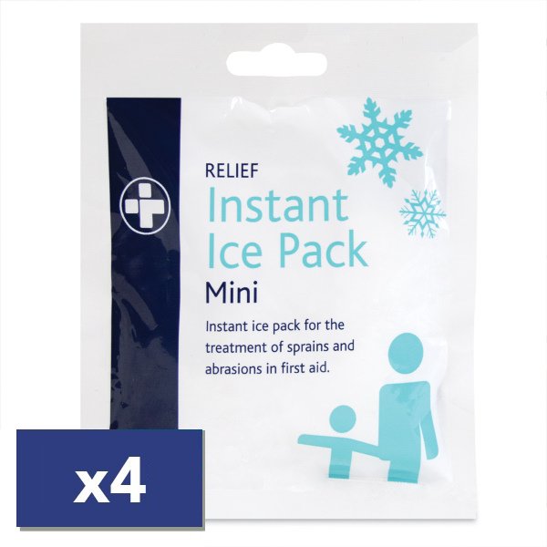 4 Instant Ice Pack First Aid Kit