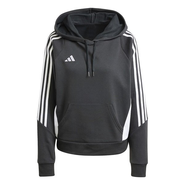 adidas Tiro 24 Womens Sweat Hoodie Wolf Grey/black