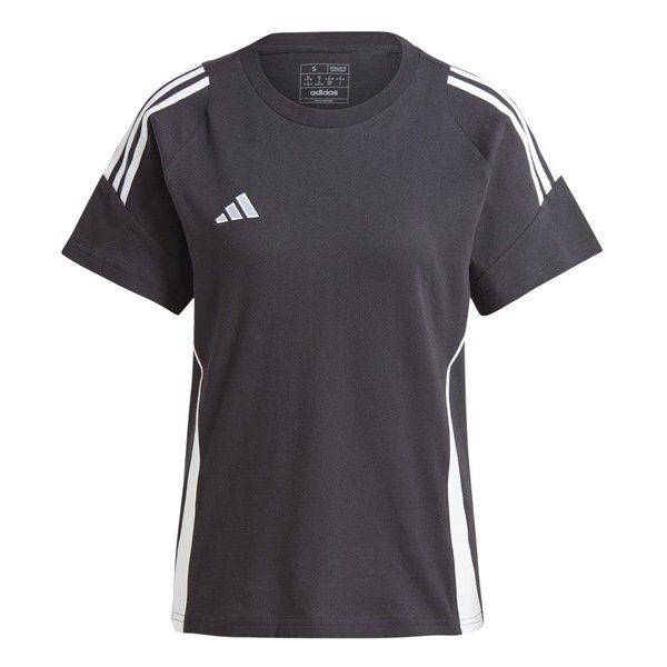 adidas Tiro 24 Womens Sweat Tee Wolf Grey/black