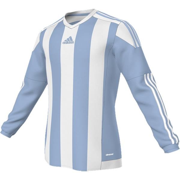 adidas Striped 15 Clear Blue/White LS Football Shirt Youths