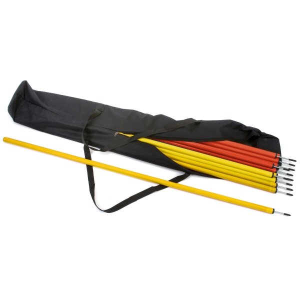 30 x Slalom Poles & Carry Bag 15 Red & 15 Yellow