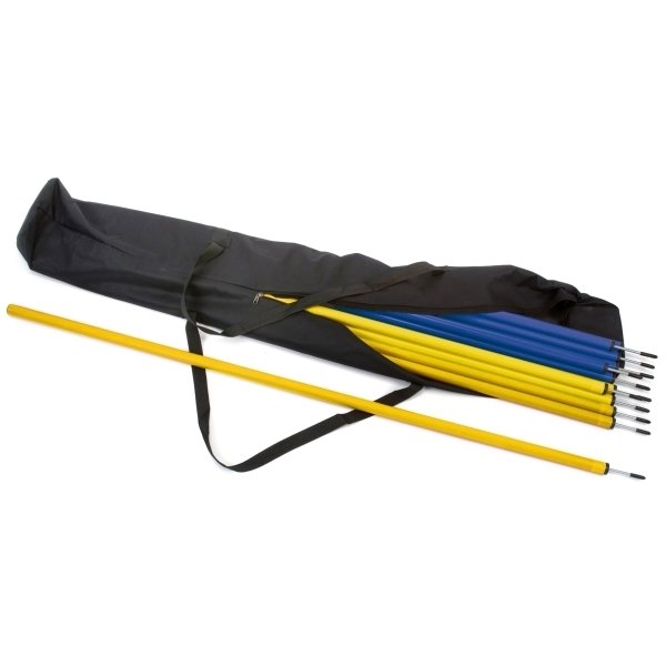 8 x Slalom Poles & Carry Bag 4 Blue & 4 Yellow