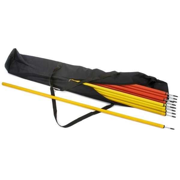 8 x Slalom Poles & Carry Bag 4 Red & 4 Yellow