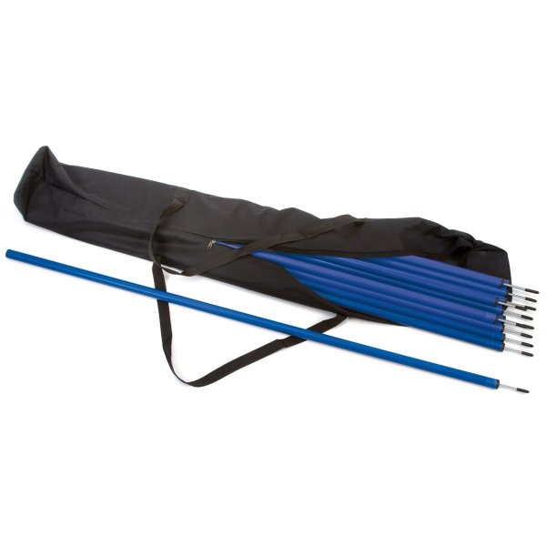 8 x Slalom Poles & Carry Bag 8 Blue