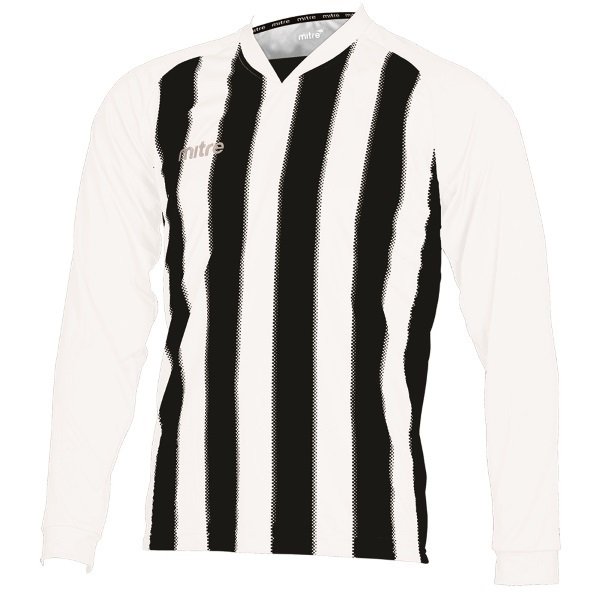 Mitre Optimize White/Black Football Shirt