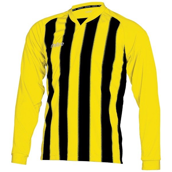 Mitre Optimize Yellow/Black Football Shirt