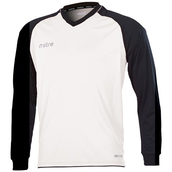 Mitre Cabrio White/Black Football Shirt