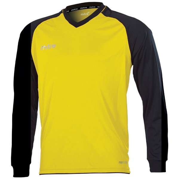 Mitre Cabrio Yellow/Black Football Shirt
