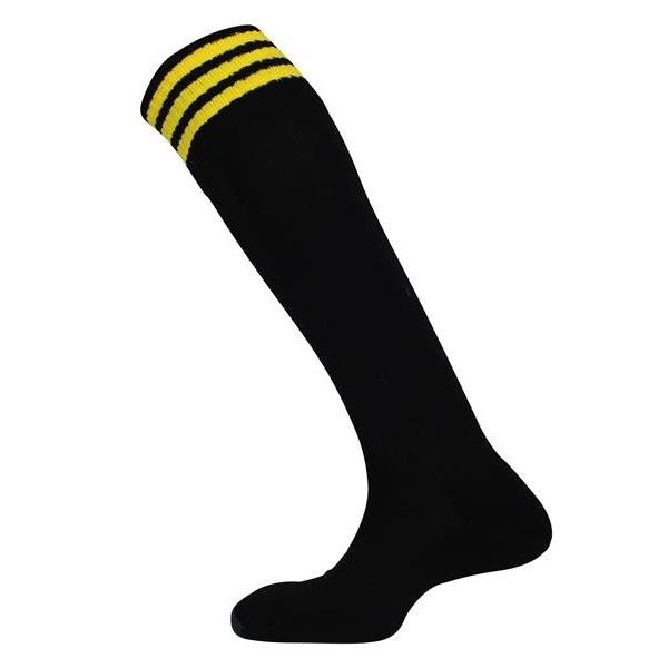 Mercury Three Stripe Black/Yellow Sock