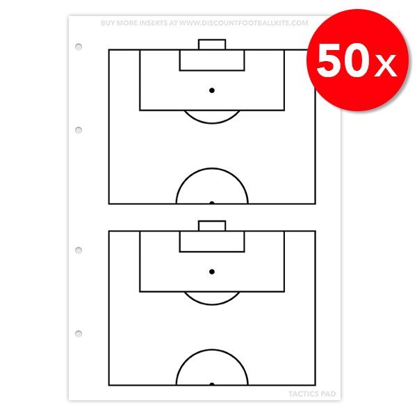 Tactics Pad 50x Half Pitches Refill Sheets